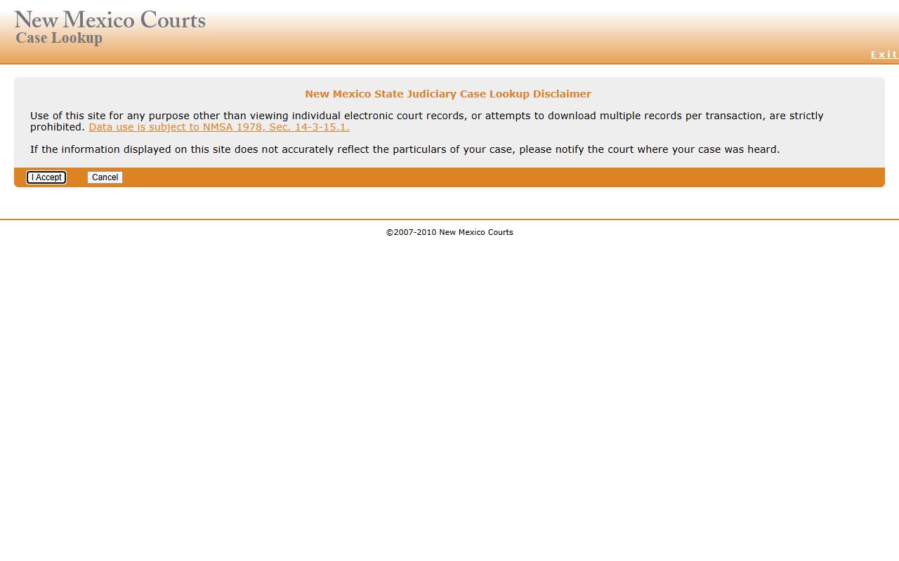 New Mexico Case Lookup for Grant County court records after arrest